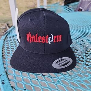 Black Halestorm Snapback Hat Yupoong